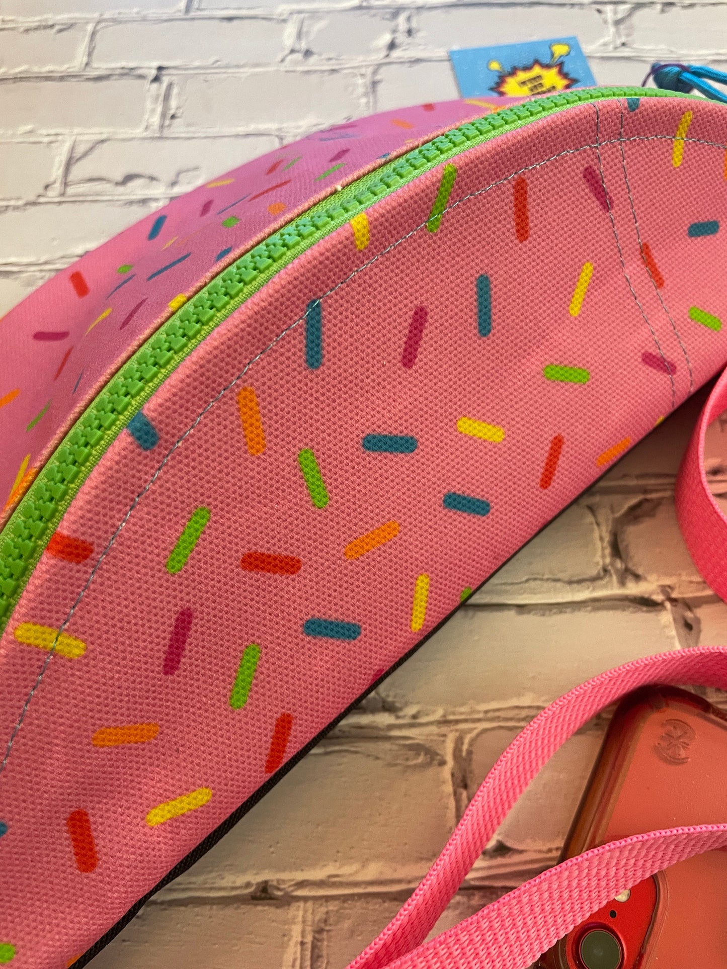 Donut Sprinkles Waxed Canvas Sling Bag