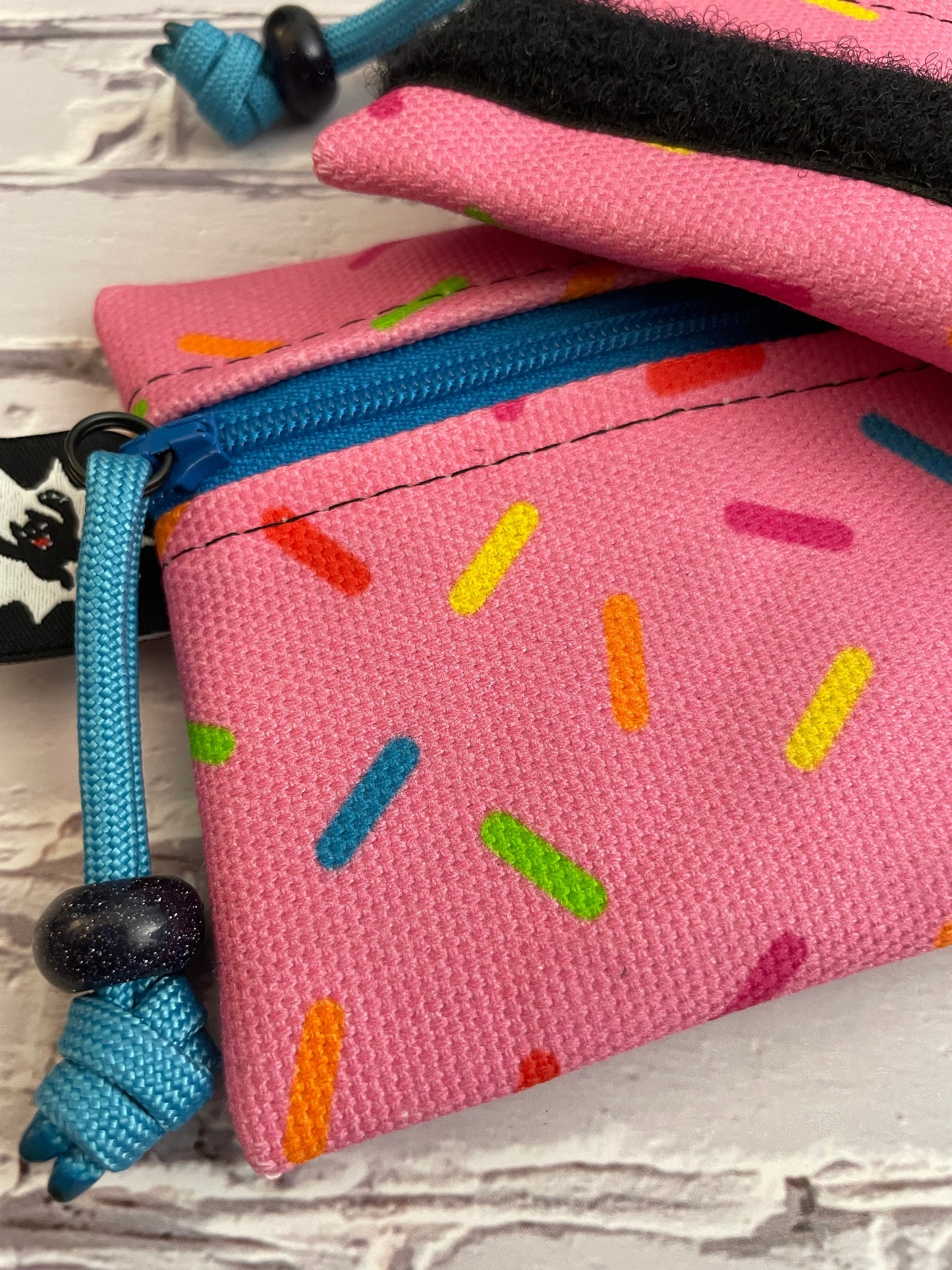 Donut Sprinkles Waxed Canvas EDC Pouch