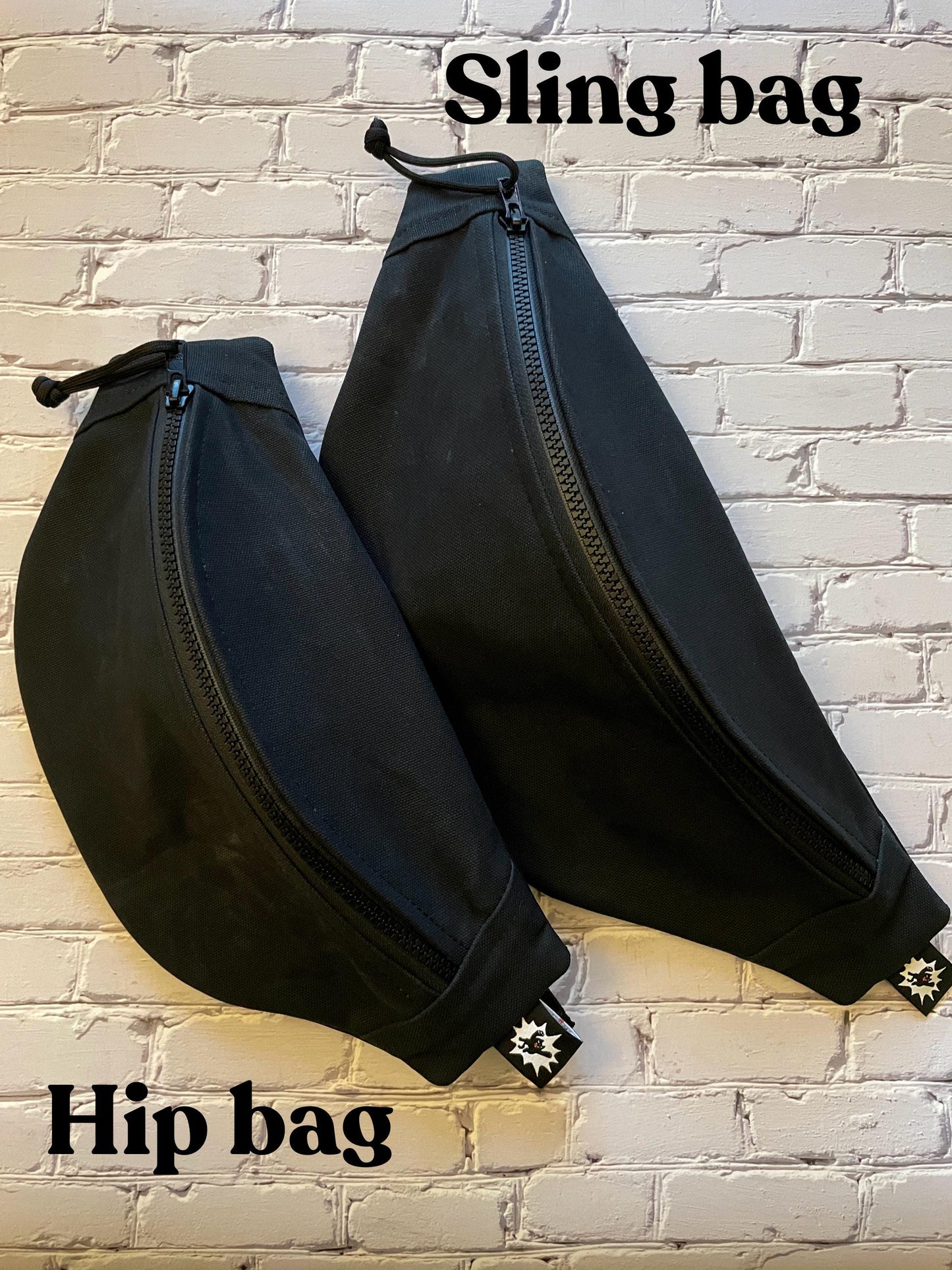 Spooky Witch Waxed Canvas Sling Bag