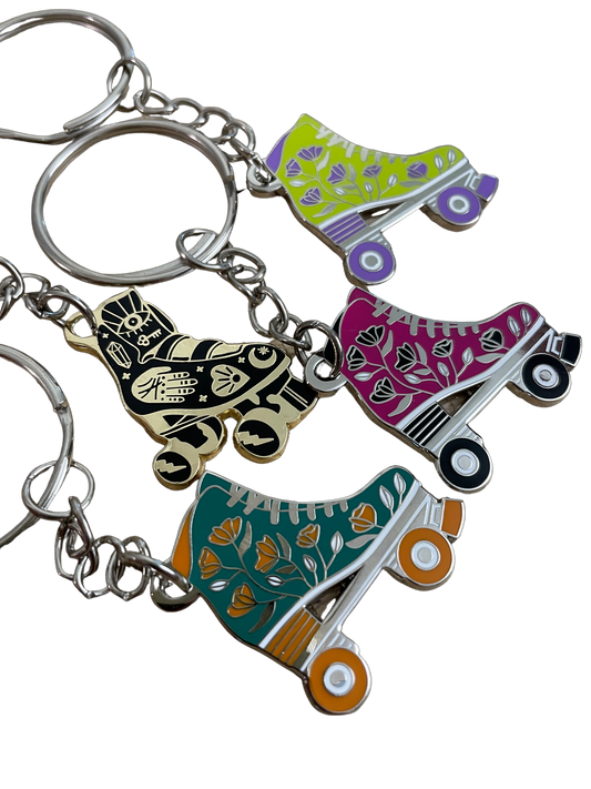 Roller Skate Charm Keychains