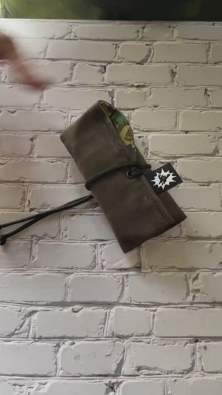 Green Camo Tool Roll