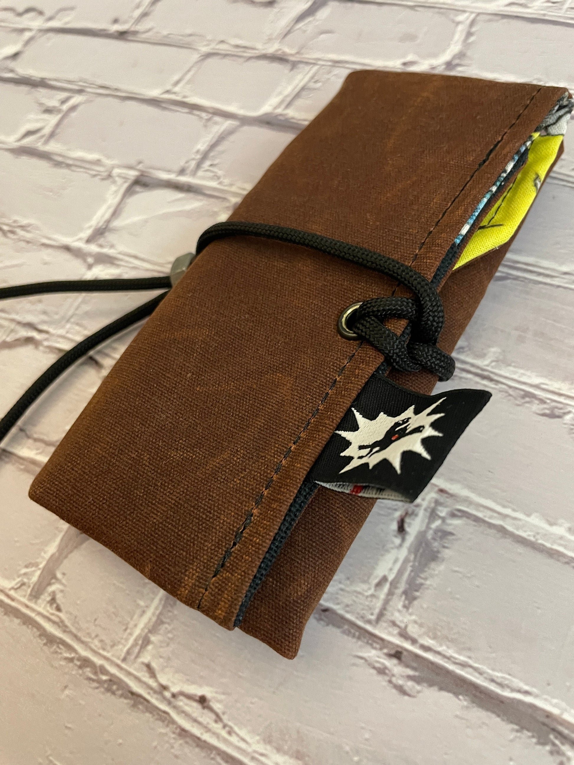 EDC Tool Roll | Waxed Canvas Tool Pouch | Every Day Carry Gear | Pocket Organizer | EDC Knife Roll | Pocket Dump Display Hank | Cat Pirate