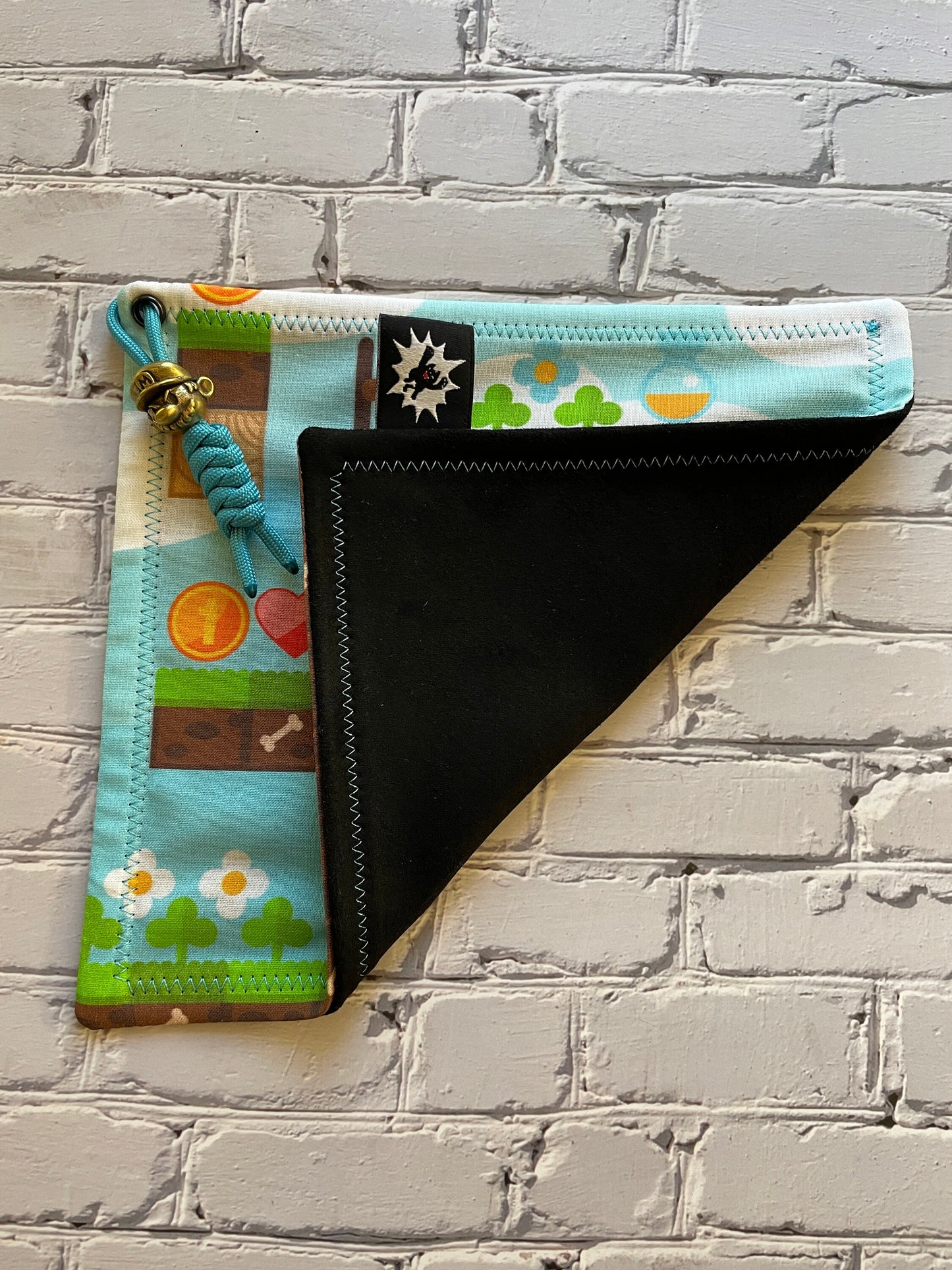 EDC Hank Limited Edition | EDC Gear Hankerchief | Hank for Bag, Pouch, Or Tray | Old School Nintendo Print | Mario | Classic Everyday Carry