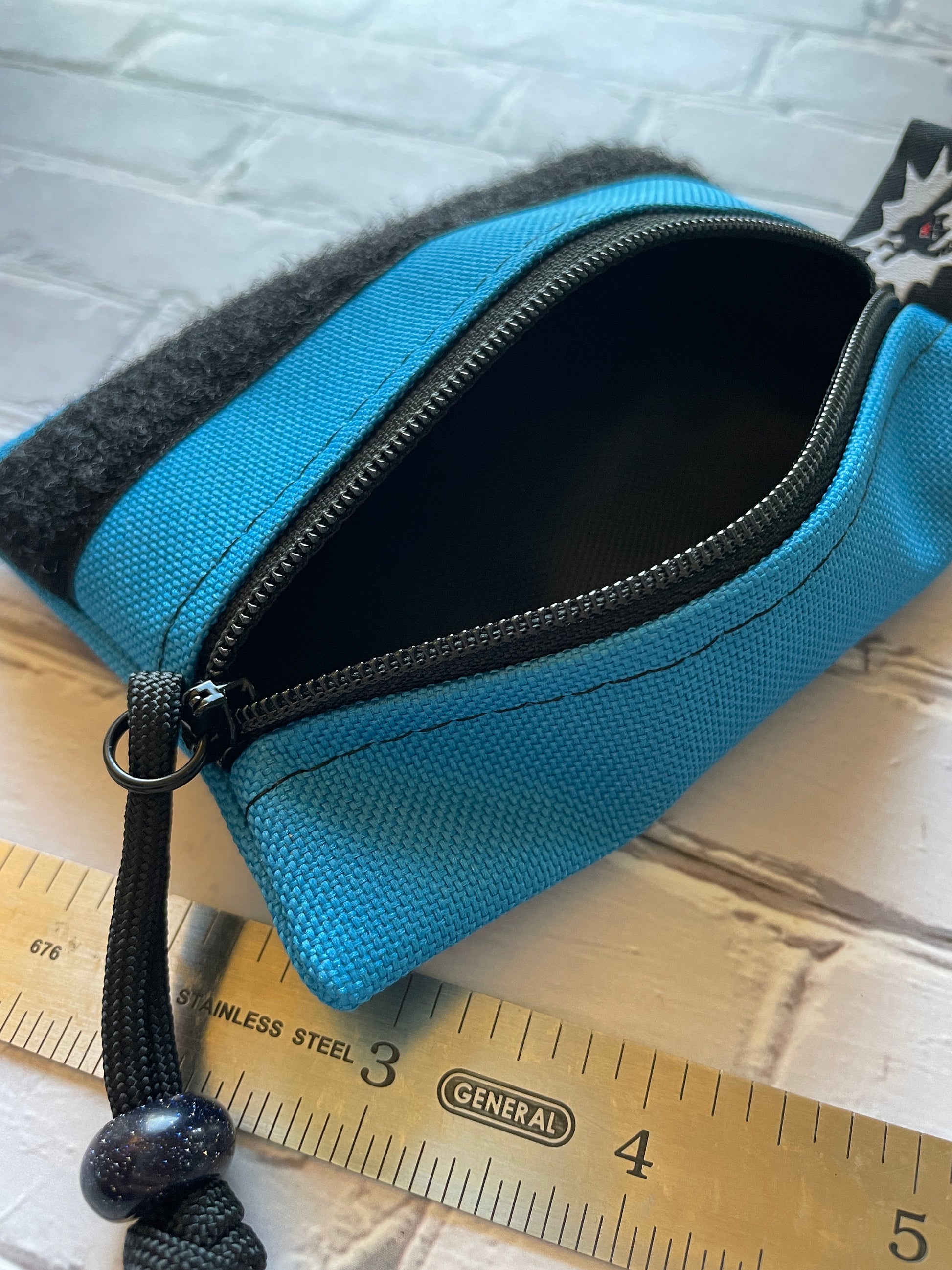 Otter Tex and Velcro Mini Pouch- Blue with Velcro Options