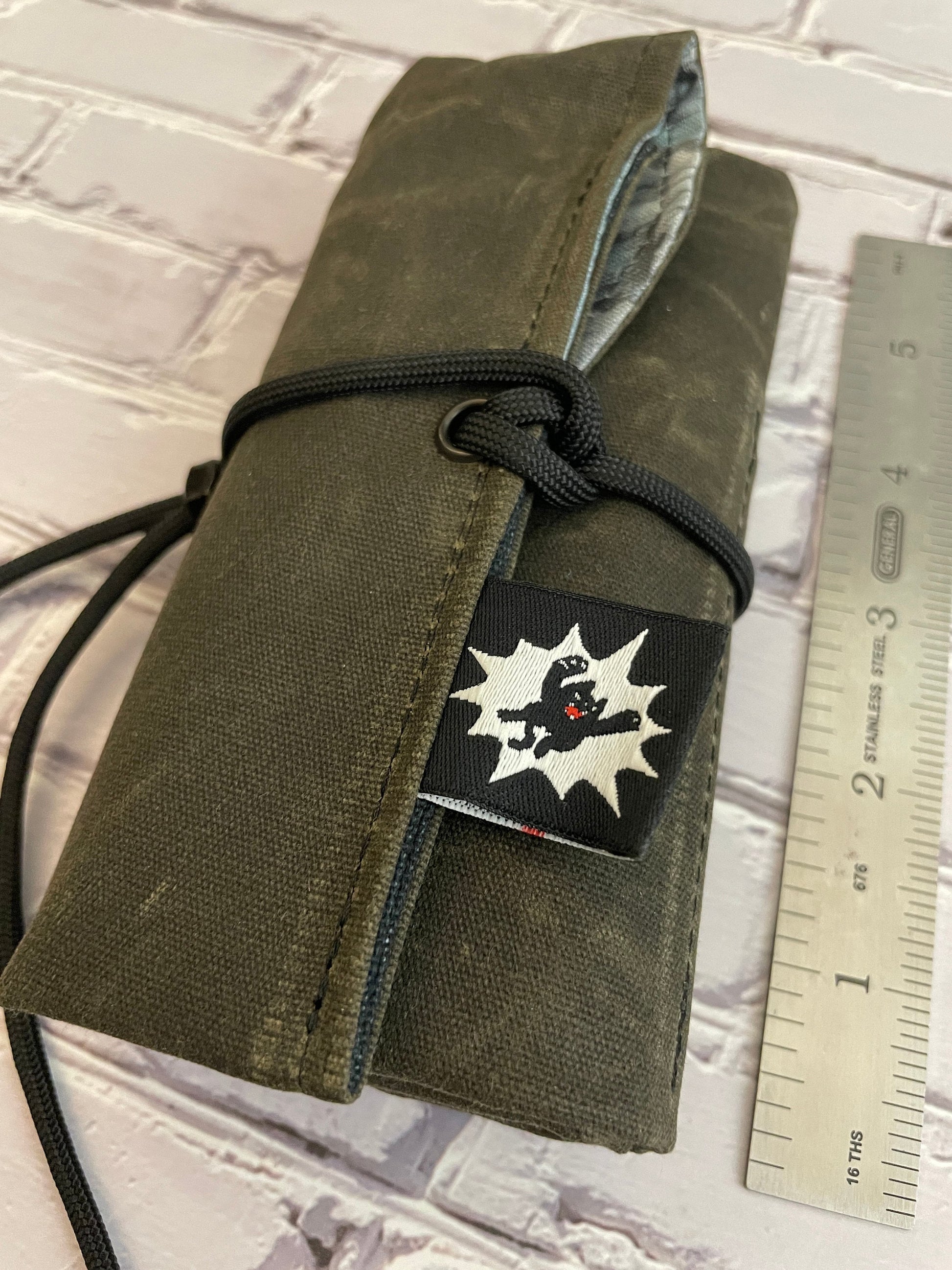 EDC Tool Roll | Waxed Canvas Pouch | Every Day Carry Gear Bag | Pocket Organizer | Knife Roll | Pocket Dump Display Hank | Treasure Map